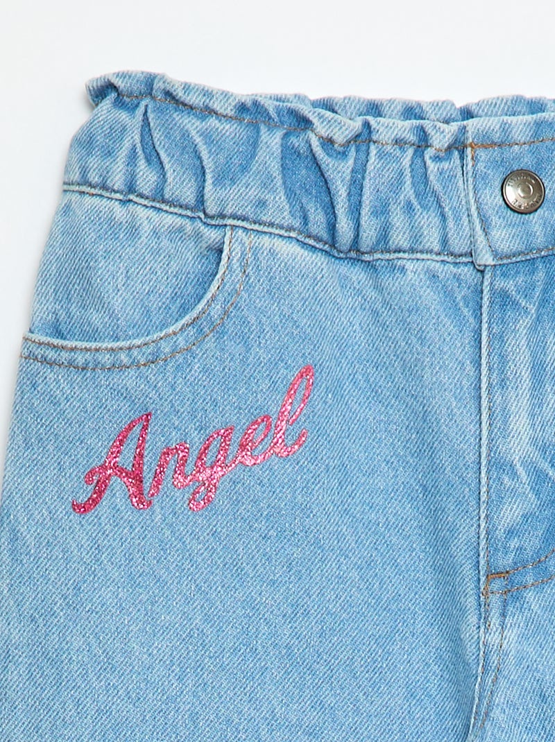 Jeans met 'Stitch' print Blauw - Kiabi