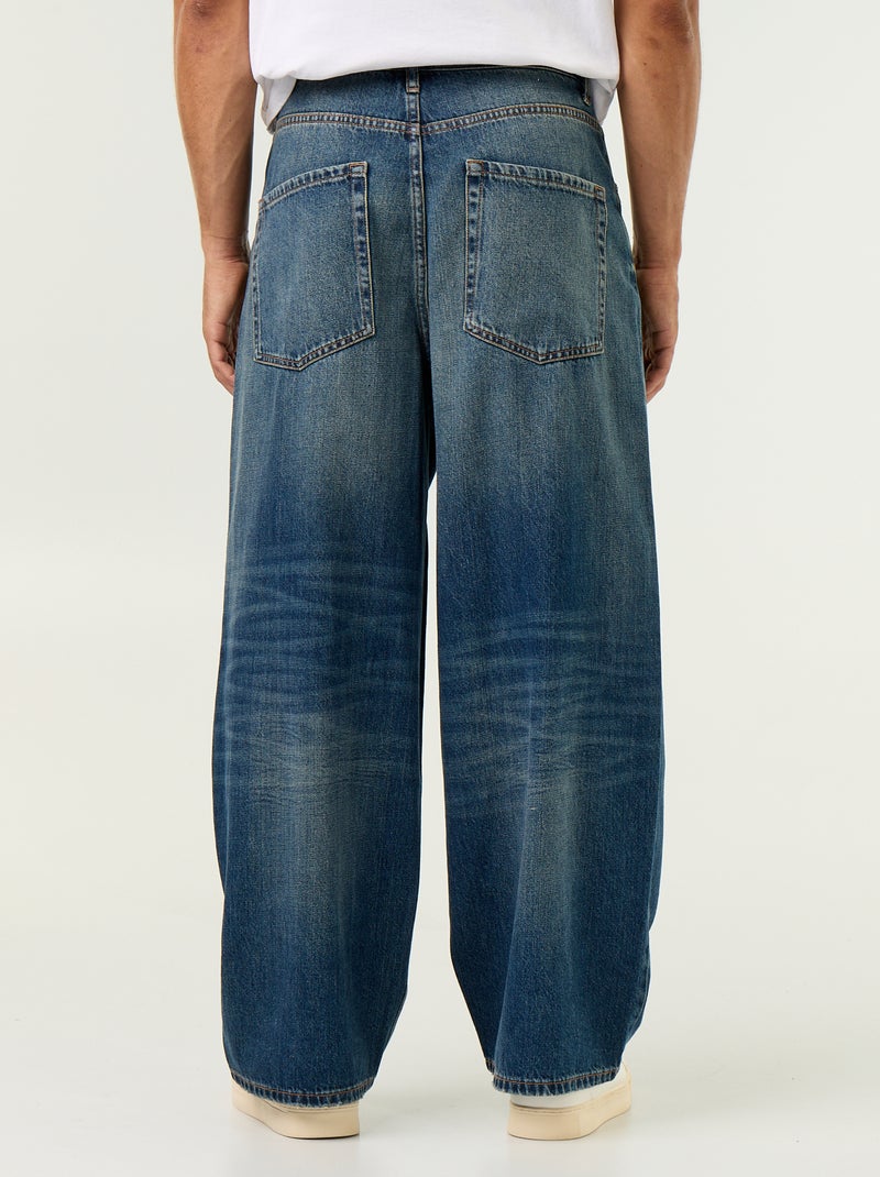 Jeans met super baggy pasvorm Blauw - Kiabi