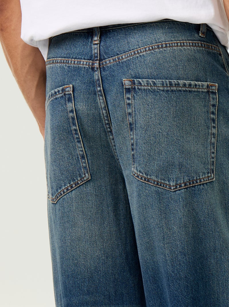 Jeans met super baggy pasvorm Blauw - Kiabi