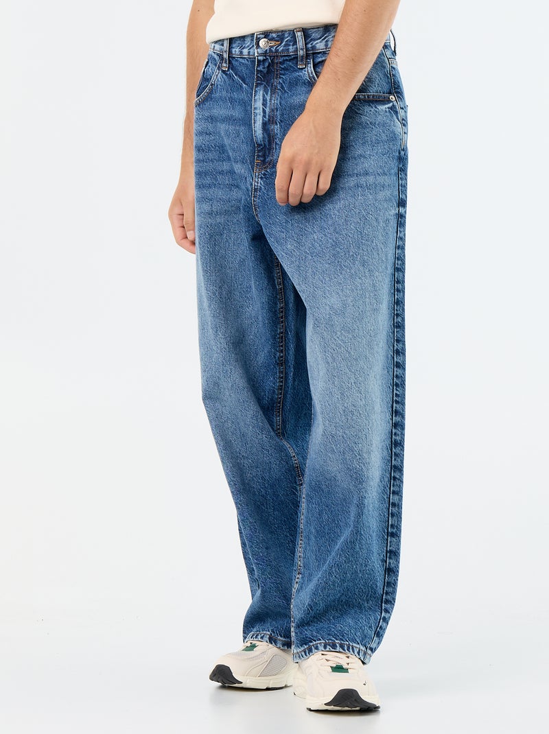 Jeans met super baggy pasvorm Blauw - Kiabi