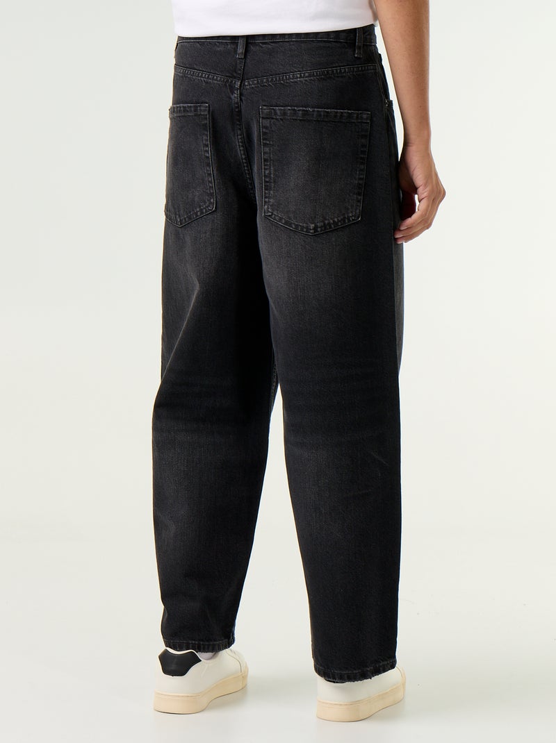Jeans met super baggy pasvorm Zwart - Kiabi