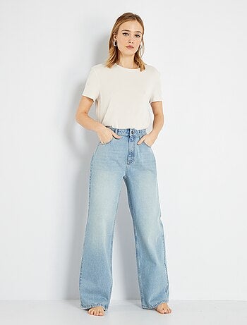 Jeans met wijde pijpen - 30L