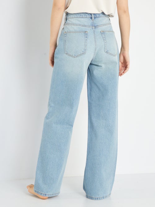 Jeans met wijde pijpen - 30L - Kiabi