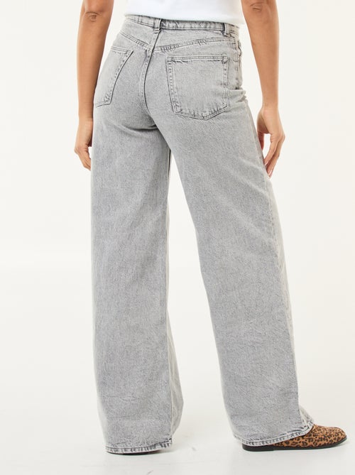 Jeans met wijde pijpen - 30L - Kiabi