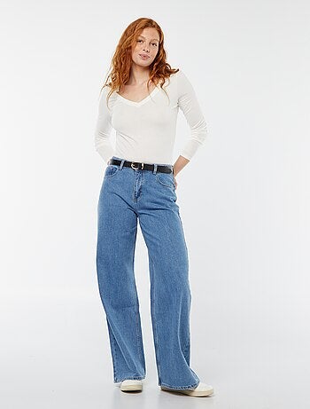 Jeans met wijde pijpen - L32