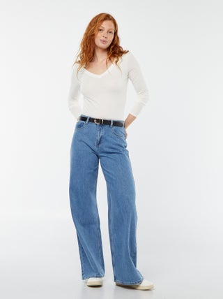 Jeans met wijde pijpen - L32