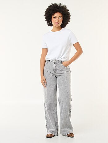 Jeans met wijde pijpen - L32
