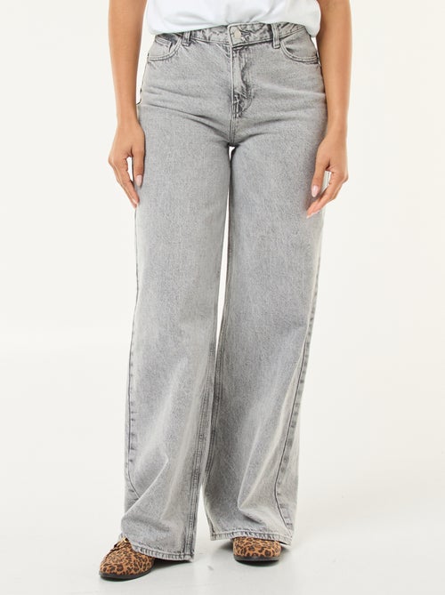 Jeans met wijde pijpen - L32 - Kiabi