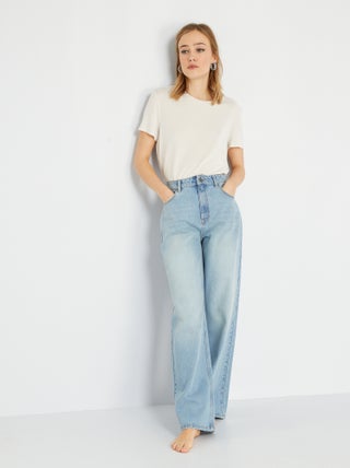 Jeans met wijde pijpen - L34