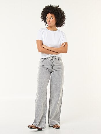 Jeans met wijde pijpen - L34