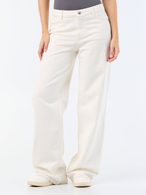Jeans met wijde pijpen - L34 - Kiabi Jeans met wijde pijpen - L34 - Kiabi