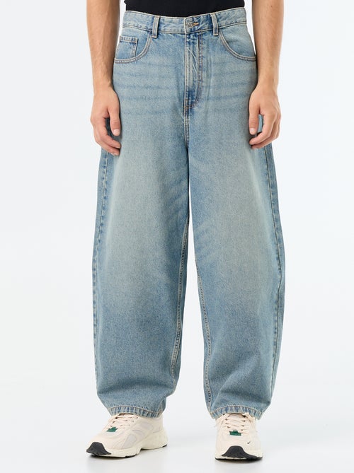 Jeans met wijde pijpen en 5 zakken - Kiabi