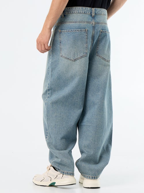 Jeans met wijde pijpen en 5 zakken - Kiabi
