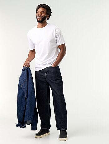 Jeans met wijde pijpen en 5 zakken