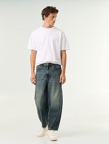 Jeans met wijde pijpen en 5 zakken