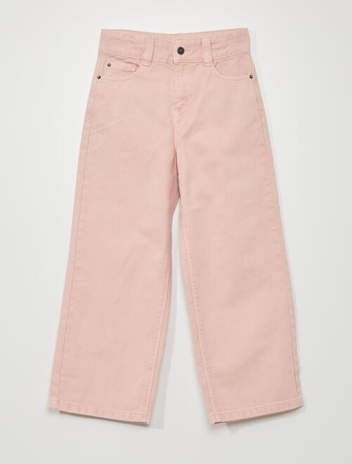 Jeans met wijde pijpen en hoge taille - Kiabi
