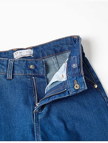 Jeans met wijde pijpen en zakken aan de voor- en achterkant