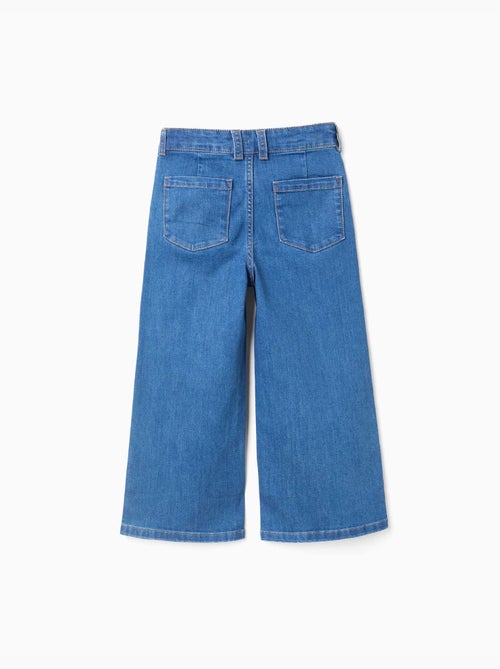 Jeans met wijde pijpen en zakken aan de voor- en achterkant - Kiabi Jeans met wijde pijpen en zakken aan de voor- en achterkant - Kiabi