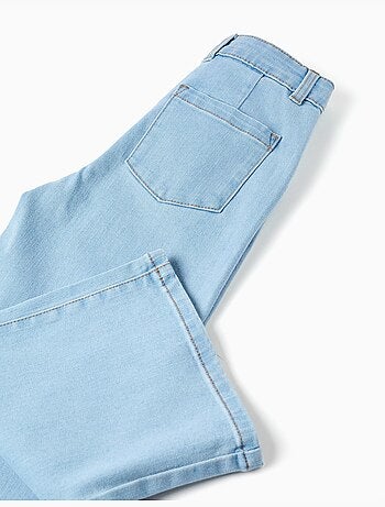 Jeans met wijde pijpen en zakken aan de voor- en achterkant