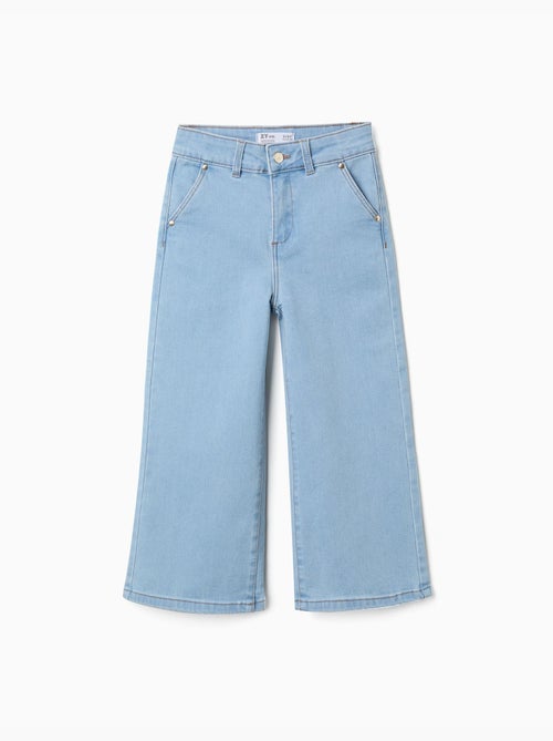 Jeans met wijde pijpen en zakken aan de voor- en achterkant - Kiabi Jeans met wijde pijpen en zakken aan de voor- en achterkant - Kiabi