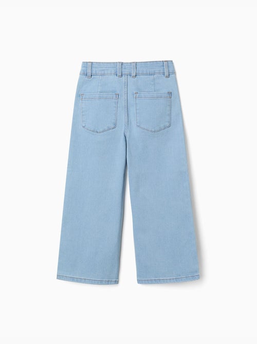 Jeans met wijde pijpen en zakken aan de voor- en achterkant - Kiabi Jeans met wijde pijpen en zakken aan de voor- en achterkant - Kiabi