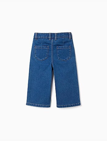 Jeans met wijde pijpen met 4 zakken