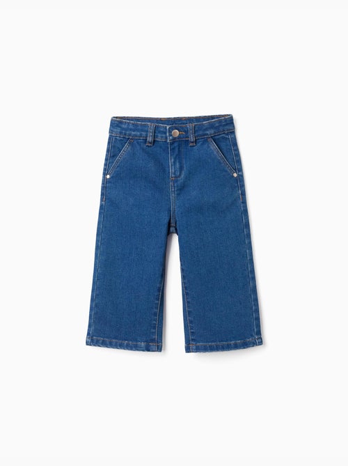 Jeans met wijde pijpen met 4 zakken - Kiabi