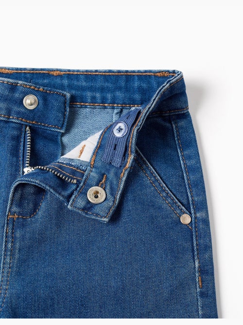 Jeans met wijde pijpen met 4 zakken - Kiabi