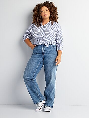 Jeans met wijde pijpen / wijd model - Kiabi