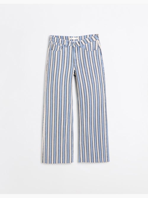 Jeans rayés à jambes larges, mo fashion - Kiabi Jeans rayés à jambes larges, mo fashion - Kiabi