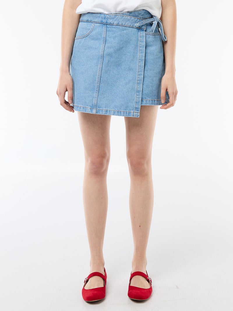 Jeans rokshort Blauw - Kiabi