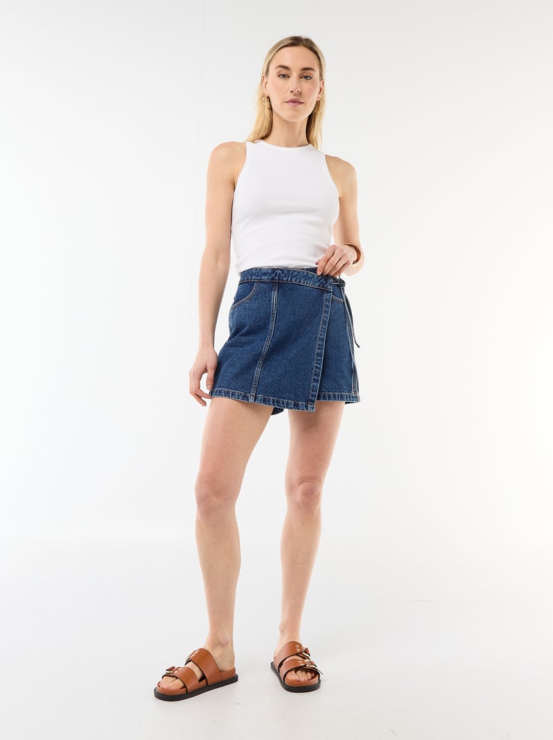 Jeans rokshort Blauw - Kiabi