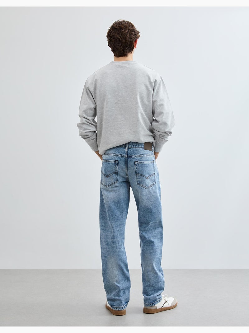 Jeans 'Straight Fit', MO Fashion Bleu - Kiabi