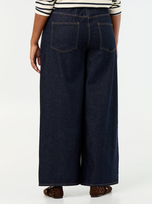 Jeans super wide leg met 5 zakken - Kiabi Jeans super wide leg met 5 zakken - Kiabi