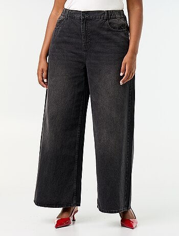 Jeans super wide leg met 5 zakken