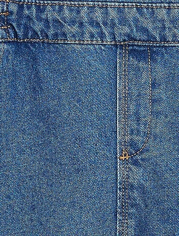 Jeans tuinbroek met volants