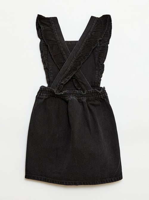 Jeans tuinbroek met volants - Kiabi