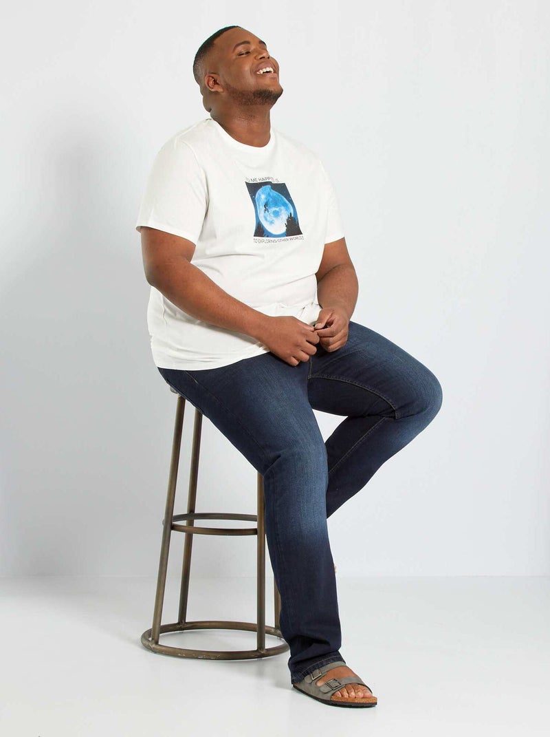Jeans van 100% katoen indigo - Kiabi