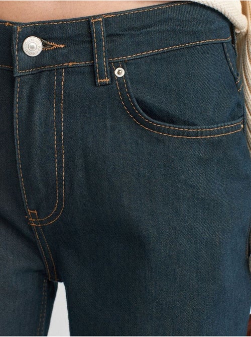 Jeans van katoen-denim met middelhoge taille en wijde pijp dilvin - Kiabi Jeans van katoen-denim met middelhoge taille en wijde pijp dilvin - Kiabi