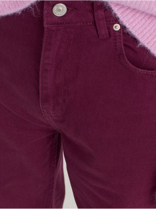 Jeans van katoendenim met hoge taille en wijde pijp dilvin - Kiabi Jeans van katoendenim met hoge taille en wijde pijp dilvin - Kiabi