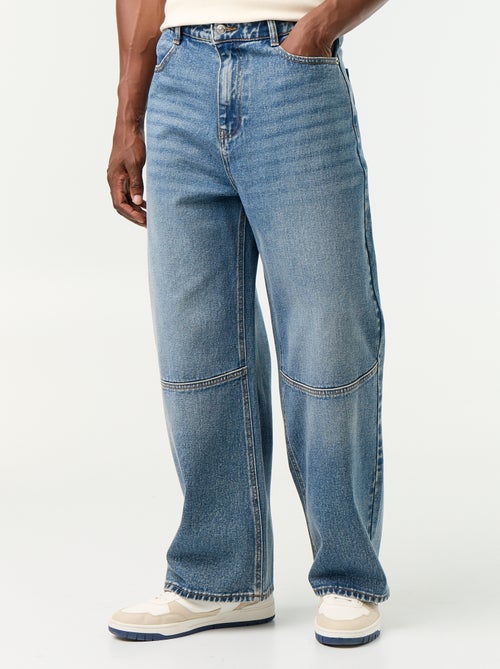 Jeans wide fit / loose fit met 5 zakken - Kiabi