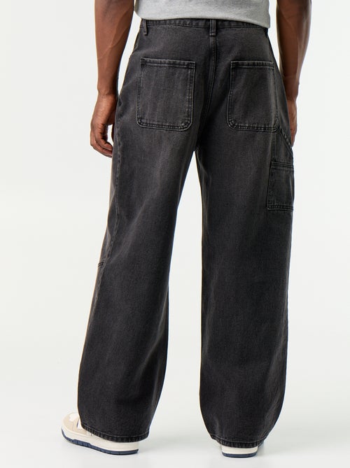 Jeans wide fit / loose fit met 5 zakken - Kiabi