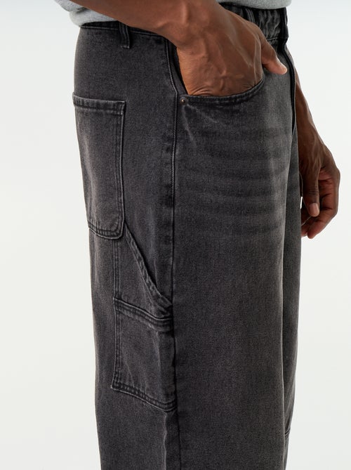 Jeans wide fit / loose fit met 5 zakken - Kiabi