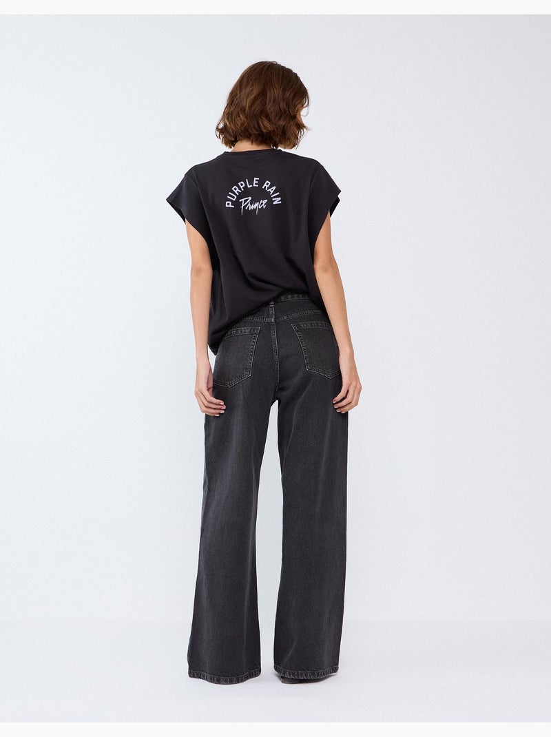 Jeans 'wide leg', mo fashion Gris - Kiabi