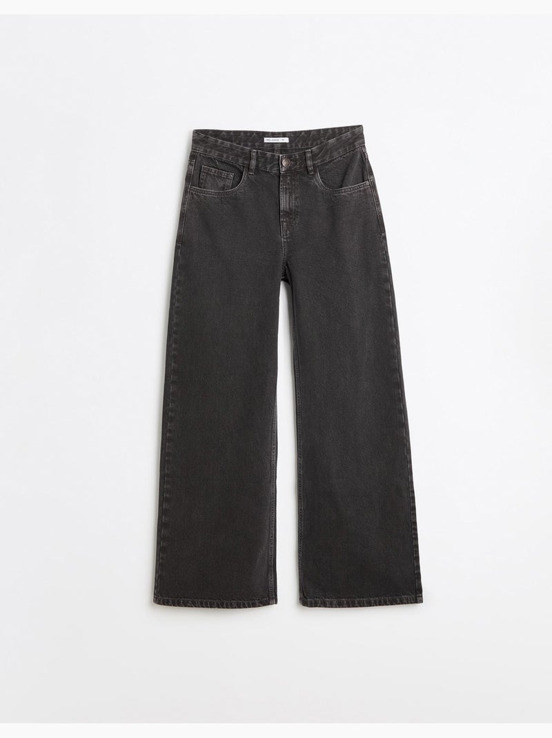 Jeans 'wide leg', mo fashion Gris - Kiabi