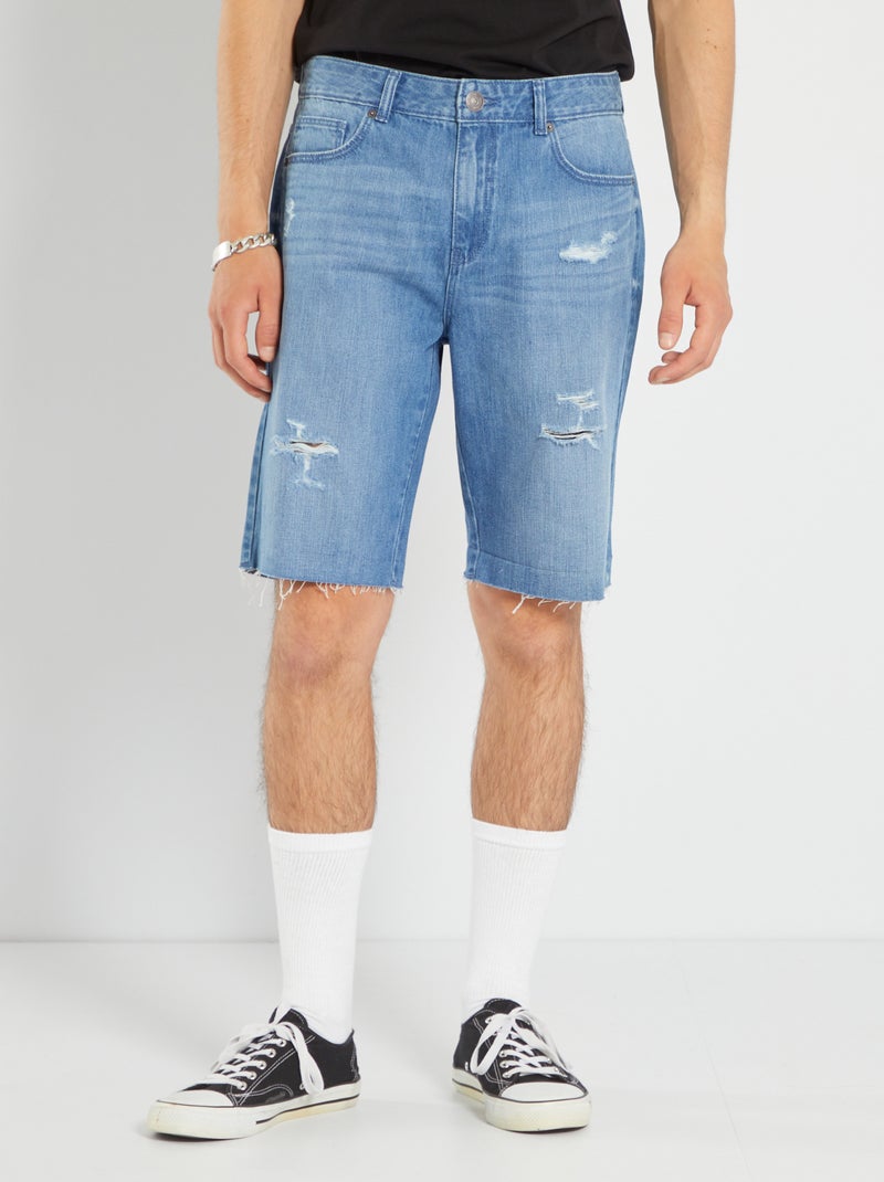 Jeansbermuda BLAUW - Kiabi