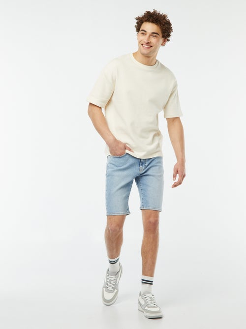 Jeansbermuda met 5 zakken - Kiabi