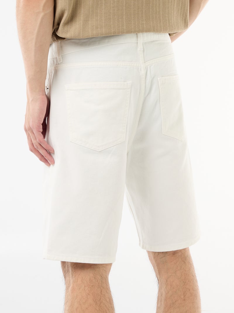 Jeansbermuda Wit - Kiabi