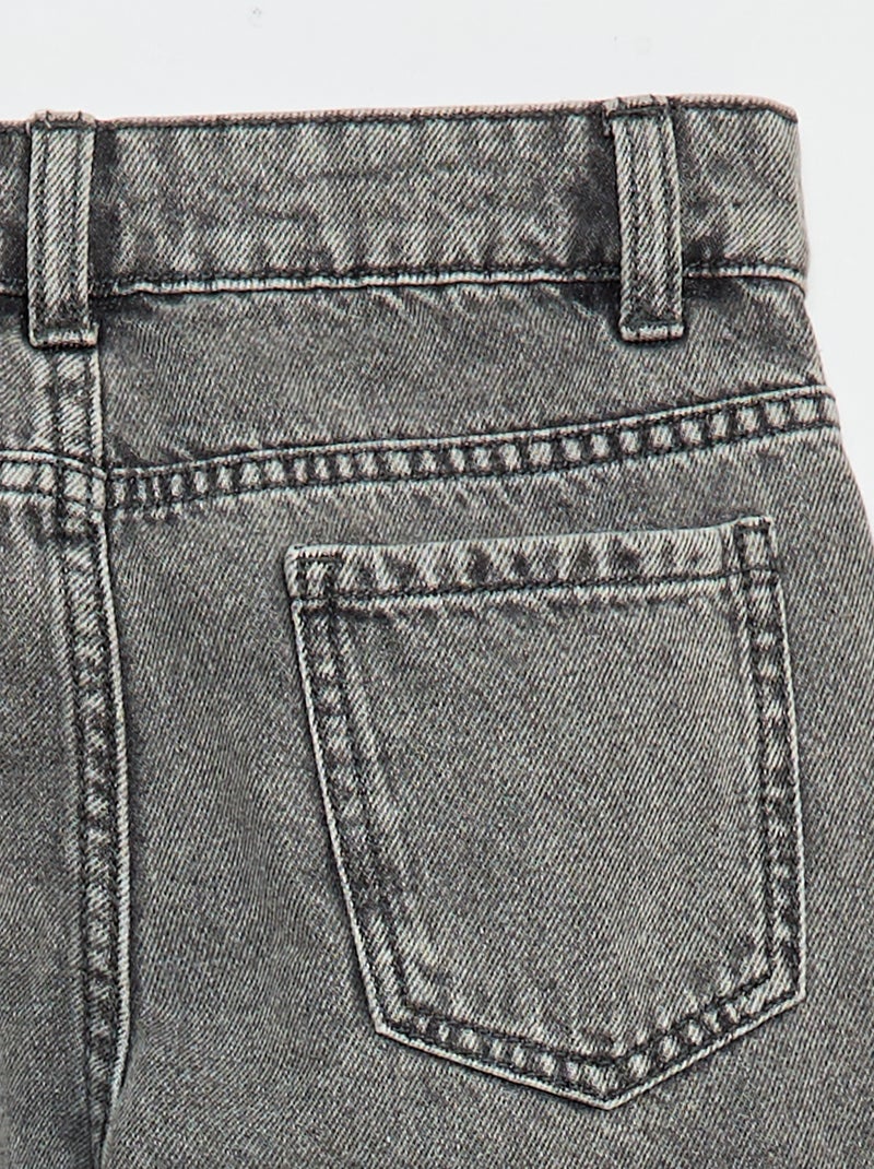 Jeansbroek met zakken Grijs - Kiabi