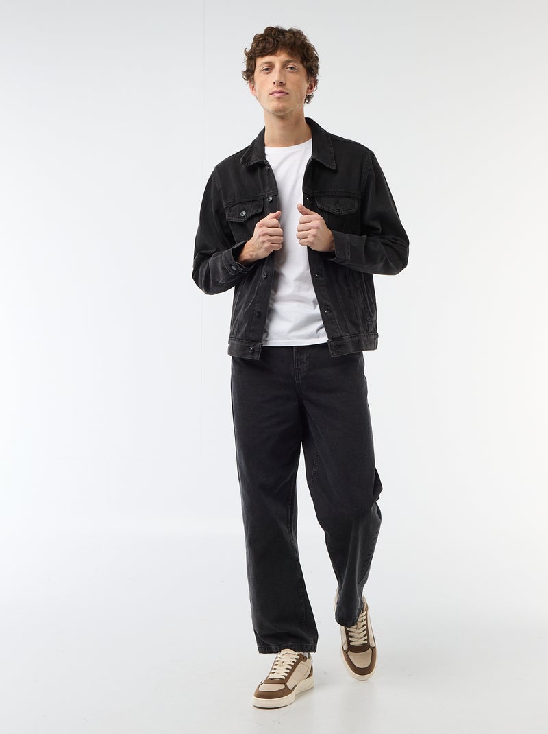 Jeansjas Zwart - Kiabi